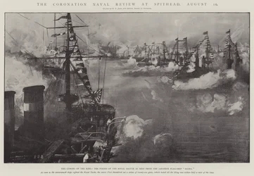 De Kroningsmarineparade bij Spithead, 16 augustus